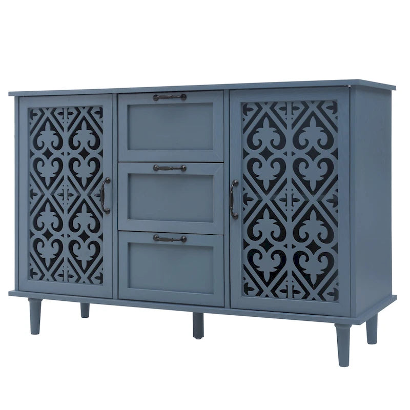 Armoire 2 portes 3 tiroirs
