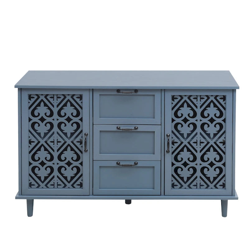 Armoire 2 portes 3 tiroirs