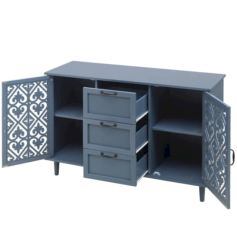 Armoire 2 portes 3 tiroirs
