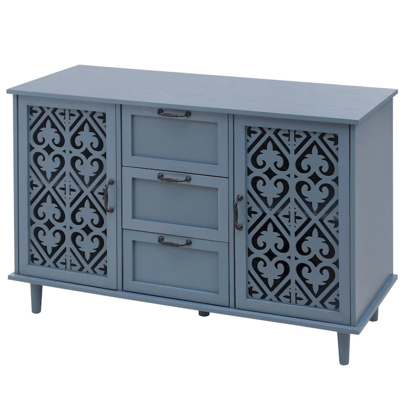 Armoire 2 portes 3 tiroirs