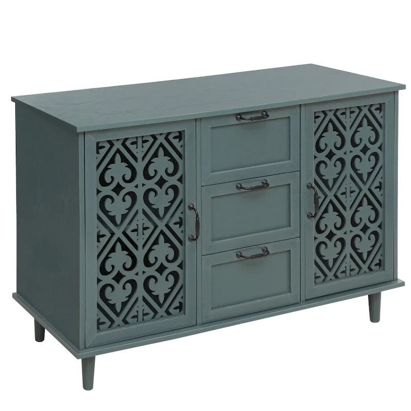 Armoire 2 portes 3 tiroirs