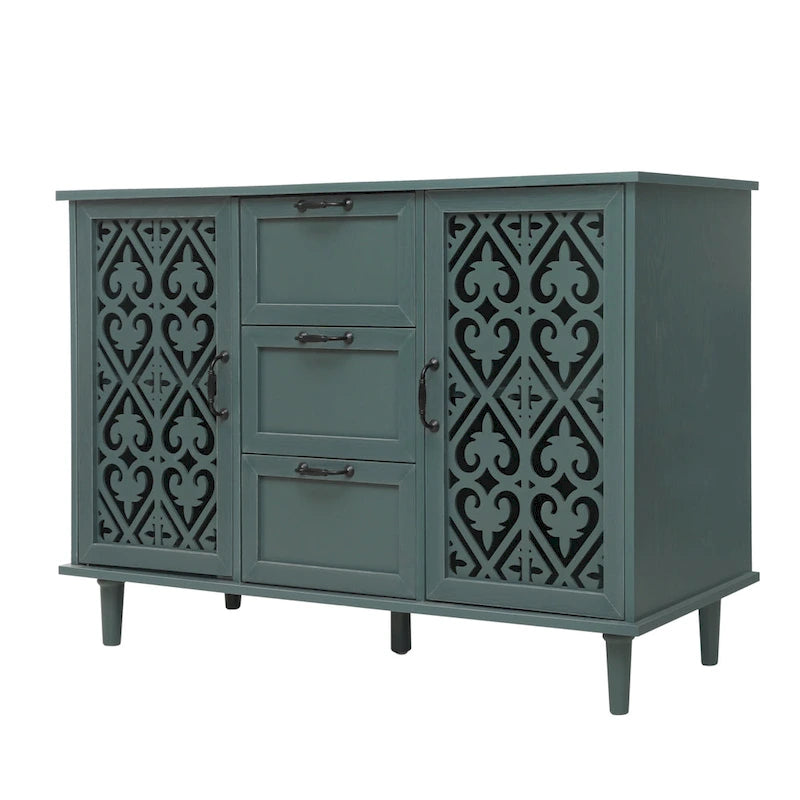 Armoire 2 portes 3 tiroirs