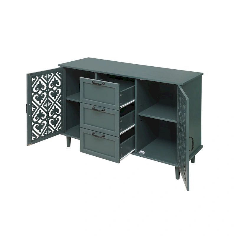 Armoire 2 portes 3 tiroirs
