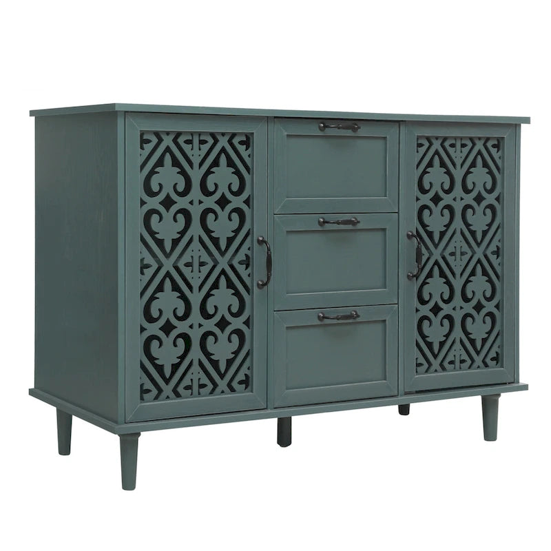 Armoire 2 portes 3 tiroirs