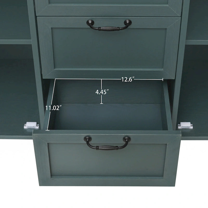 Armoire 2 portes 3 tiroirs
