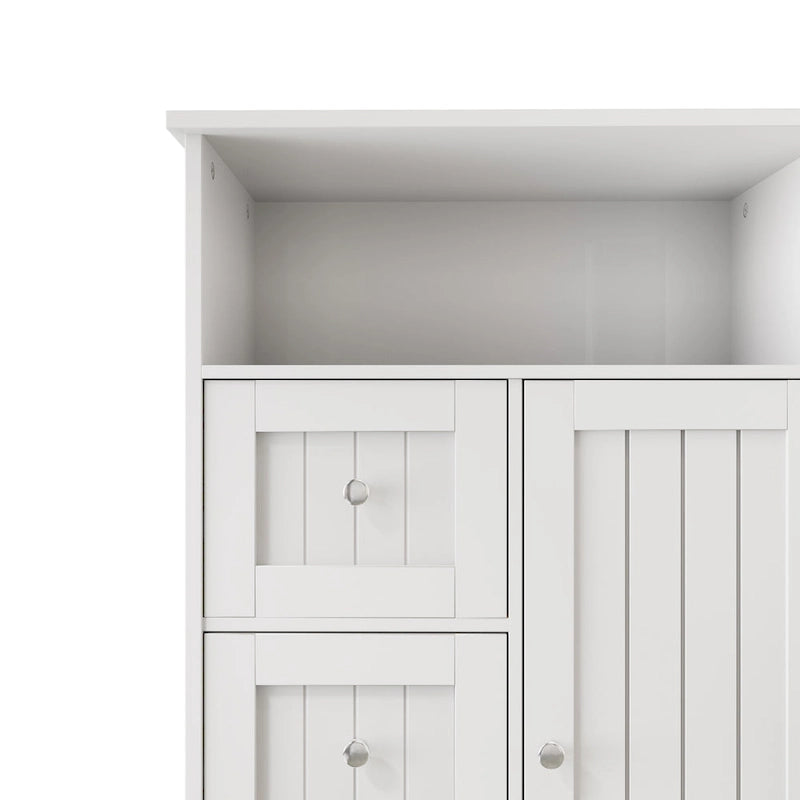 Meuble de rangement haut de salle de bain avec 3 tiroirs - N/A