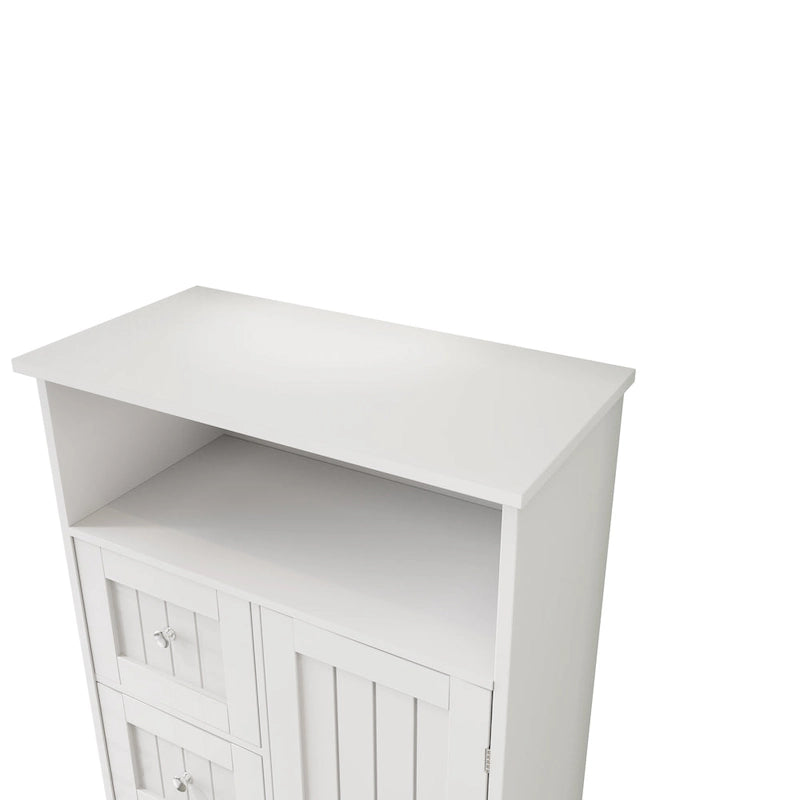 Meuble de rangement haut de salle de bain avec 3 tiroirs - N/A