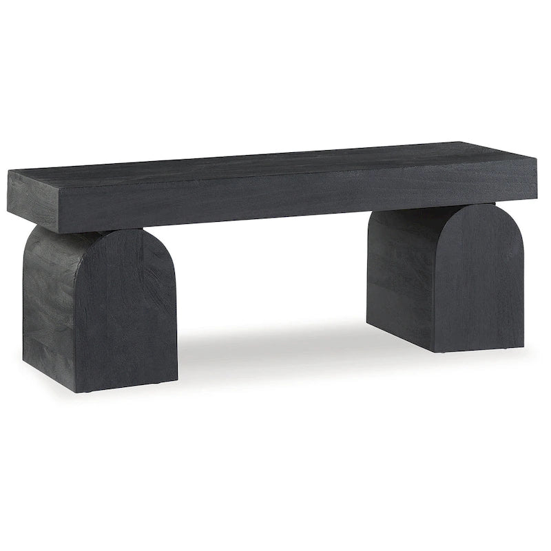 Banc d'appoint noir Signature Design by Ashley Holgrove - 50 L x 16 P x 18,25 H