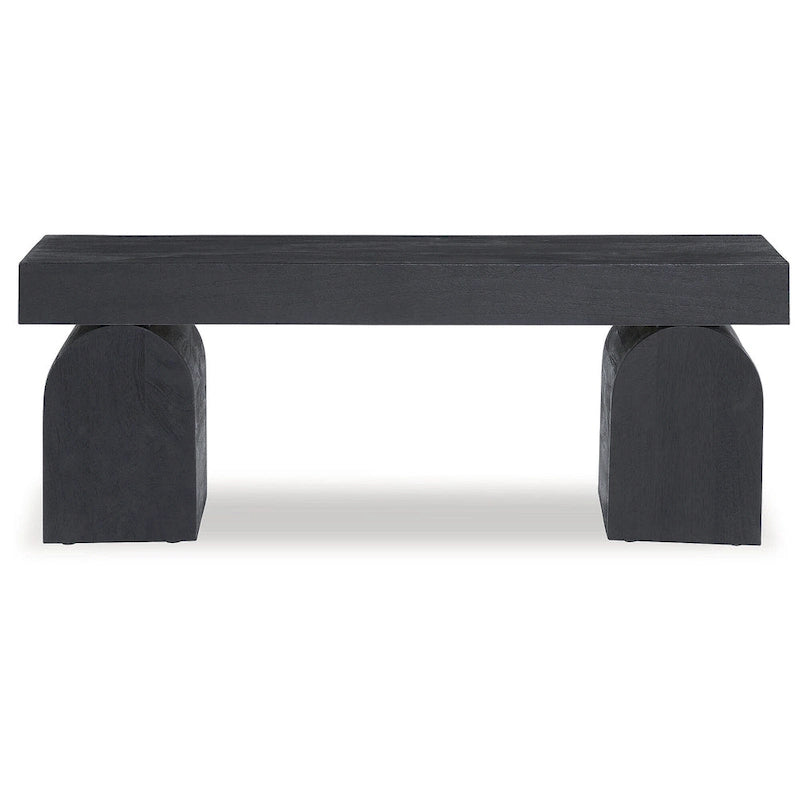 Banc d'appoint noir Signature Design by Ashley Holgrove - 50 L x 16 P x 18,25 H