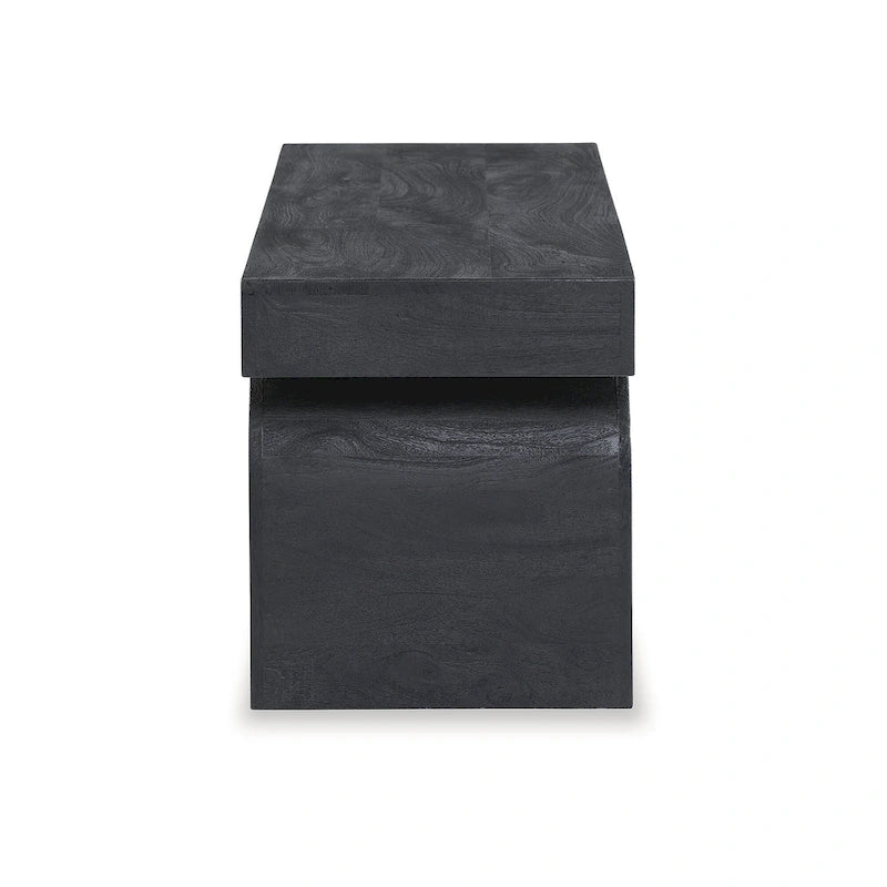 Banc d'appoint noir Signature Design by Ashley Holgrove - 50 L x 16 P x 18,25 H