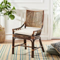 Chaise de jardin en rotin avec coussin 22 L x 24 P x 37 H 22L x 24P x 37H