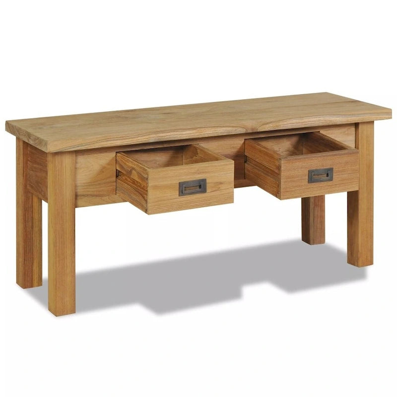 vidaXL Banc d'entrée en teck massif 90x30x40 cm