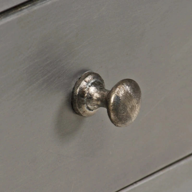 vidaXL Buffet Bois de manguier massif et acier 65 x 33 x 76 cm