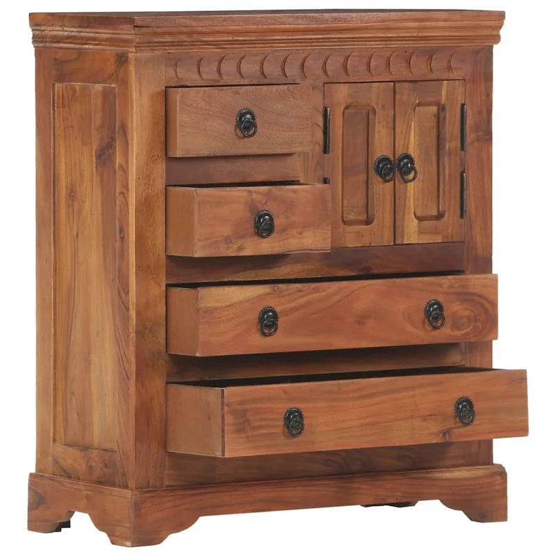 vidaXL Buffet 62x30x75 cm Bois d'acacia massif