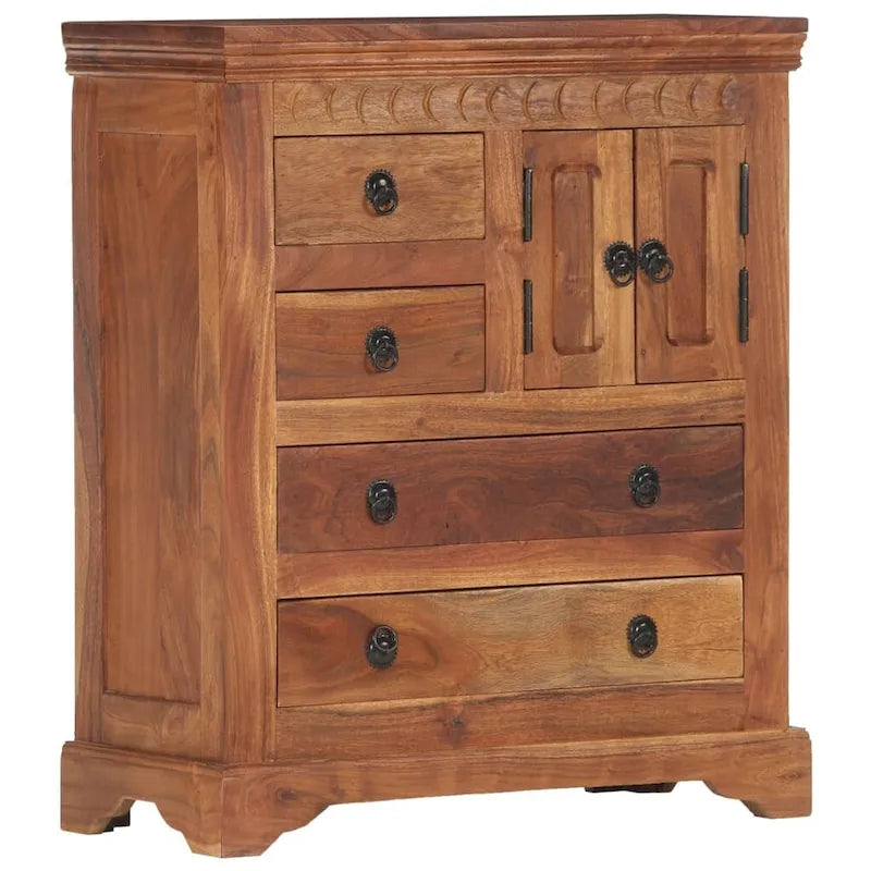 vidaXL Buffet 62x30x75 cm Bois d'acacia massif