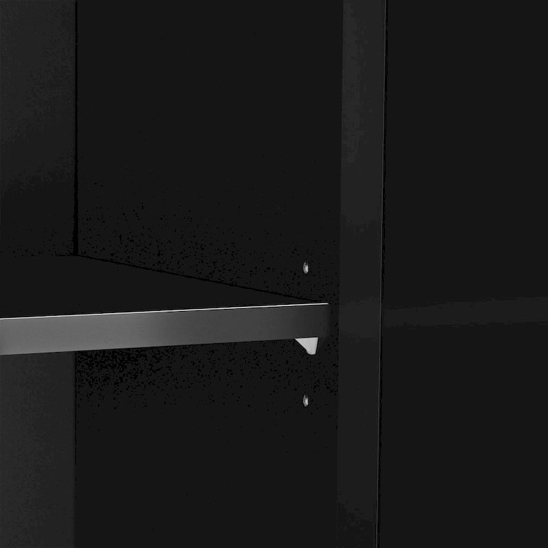 Buffet 3 portes avec miroirs et poignée argentée - S/O