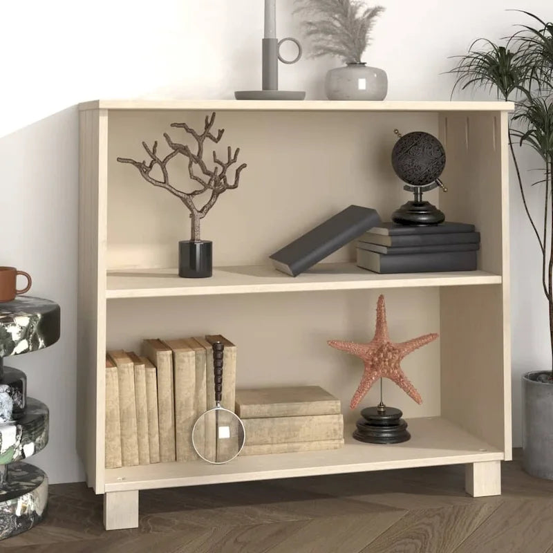 vidaXL Sideboard Storage Kitchen Cabinet for Hallway HAMAR Solid Wood Pine - 33.5x13.8x31.5
