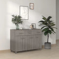 vidaXL Buffet de bar Hamar en pin massif avec tiroirs – 113 x 40 x 80 cm