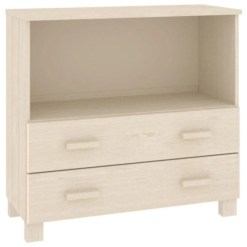 vidaXL Buffet commode meuble console pour chambre à coucher HAMAR, bois de pin massif - 85x35x80 cm