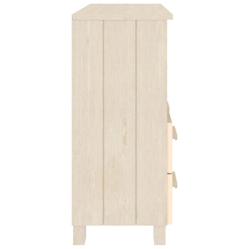 vidaXL Buffet commode meuble console pour chambre à coucher HAMAR, bois de pin massif - 85x35x80 cm