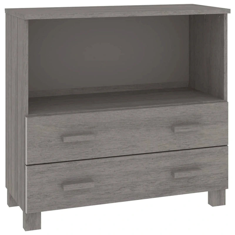 vidaXL Buffet commode meuble console pour chambre à coucher HAMAR, bois de pin massif - 85x35x80 cm