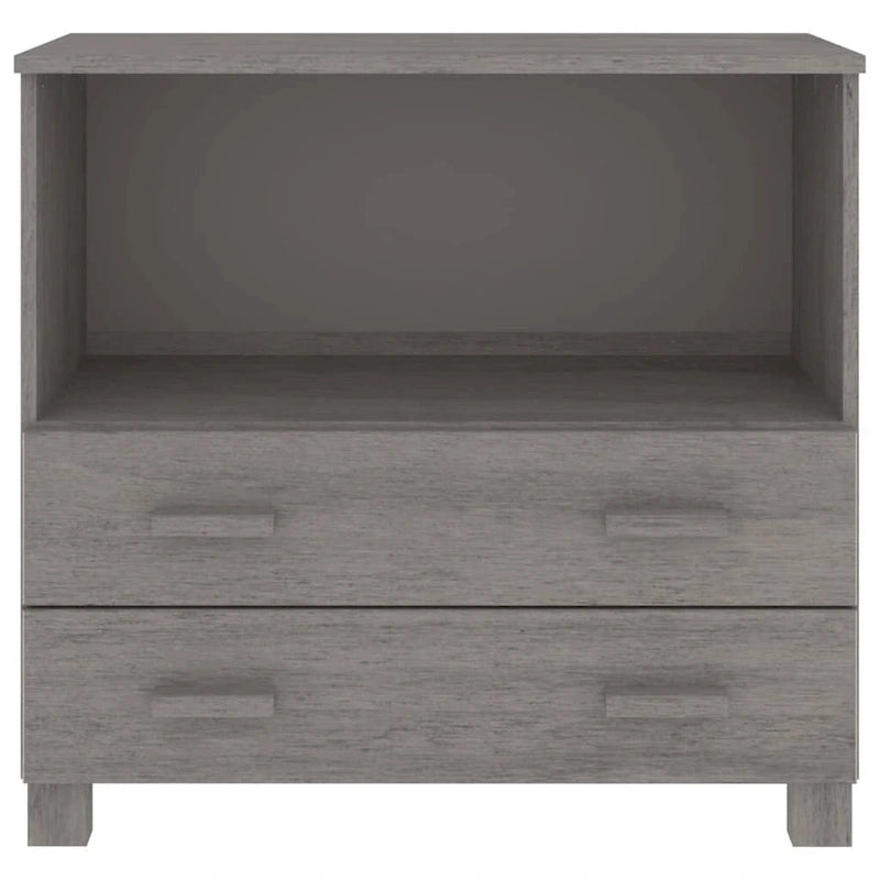 vidaXL Buffet commode meuble console pour chambre à coucher HAMAR, bois de pin massif - 85x35x80 cm