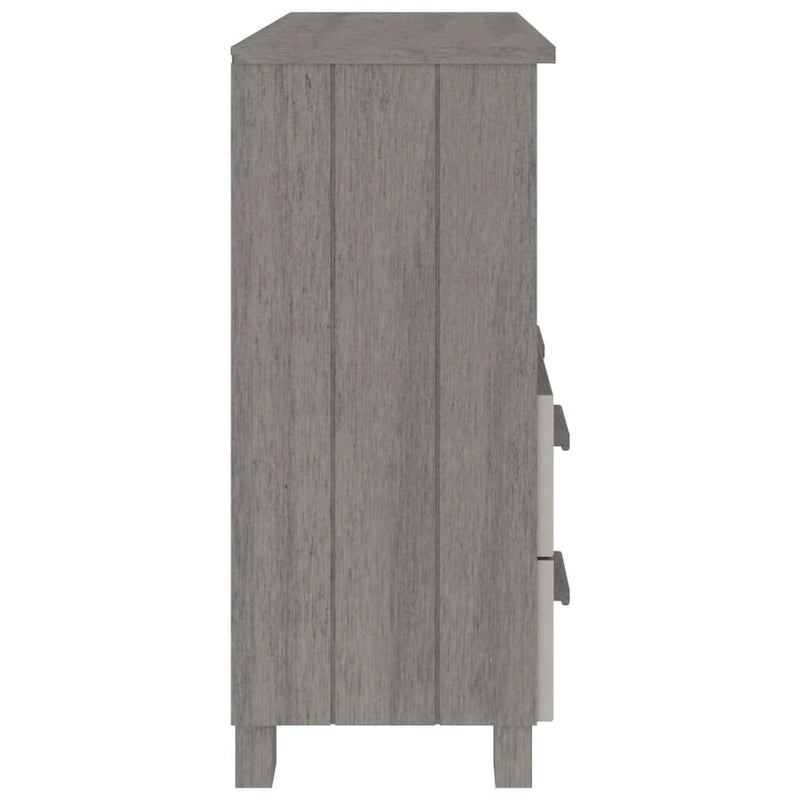 vidaXL Buffet commode meuble console pour chambre à coucher HAMAR, bois de pin massif - 85x35x80 cm