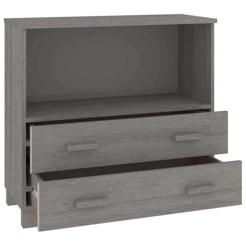 vidaXL Buffet commode meuble console pour chambre à coucher HAMAR, bois de pin massif - 85x35x80 cm