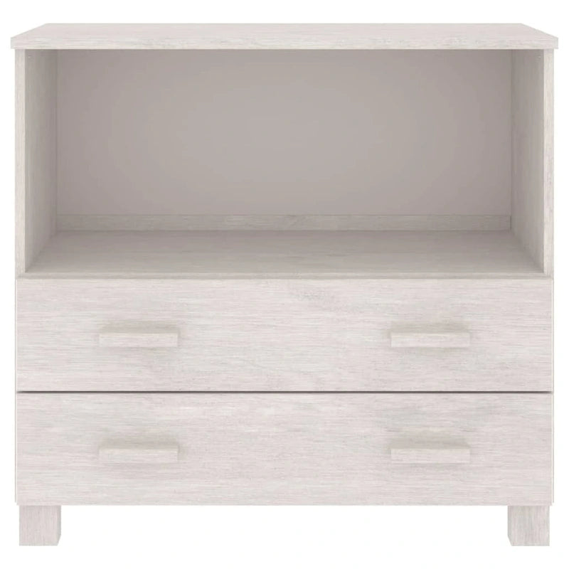 vidaXL Buffet commode meuble console pour chambre à coucher HAMAR, bois de pin massif - 85x35x80 cm