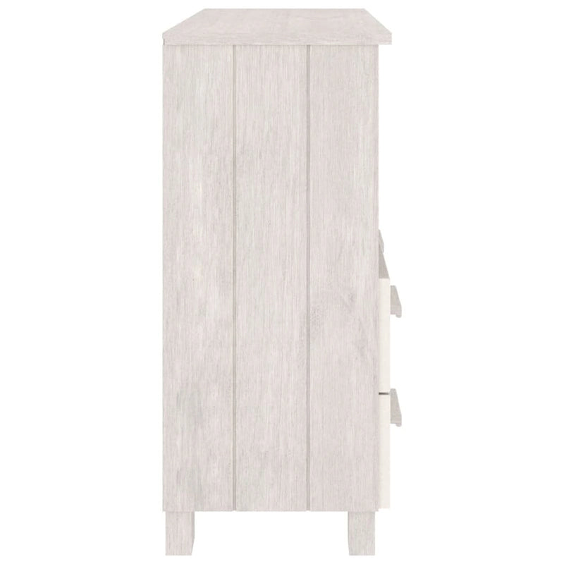 vidaXL Buffet commode meuble console pour chambre à coucher HAMAR, bois de pin massif - 85x35x80 cm