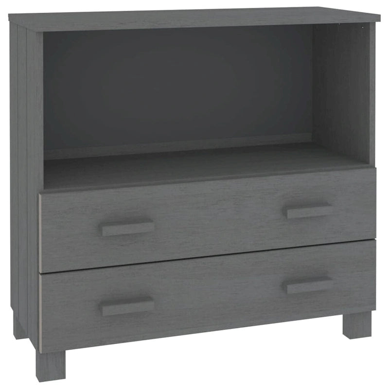 vidaXL Buffet commode meuble console pour chambre à coucher HAMAR, bois de pin massif - 85x35x80 cm