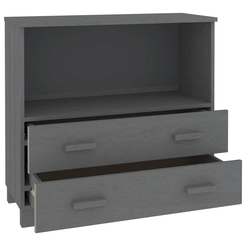 vidaXL Buffet commode meuble console pour chambre à coucher HAMAR, bois de pin massif - 85x35x80 cm