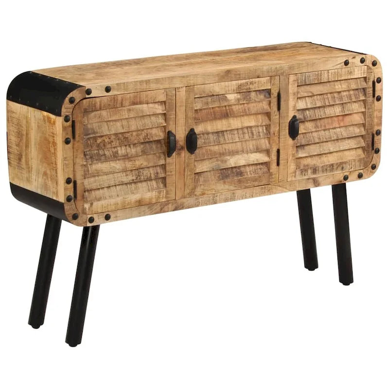 vidaXL Buffet Bois de manguier massif 120x30x76 cm - 120x30x76