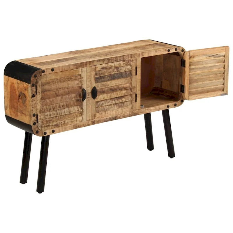 vidaXL Buffet Bois de manguier massif 120x30x76 cm - 120x30x76