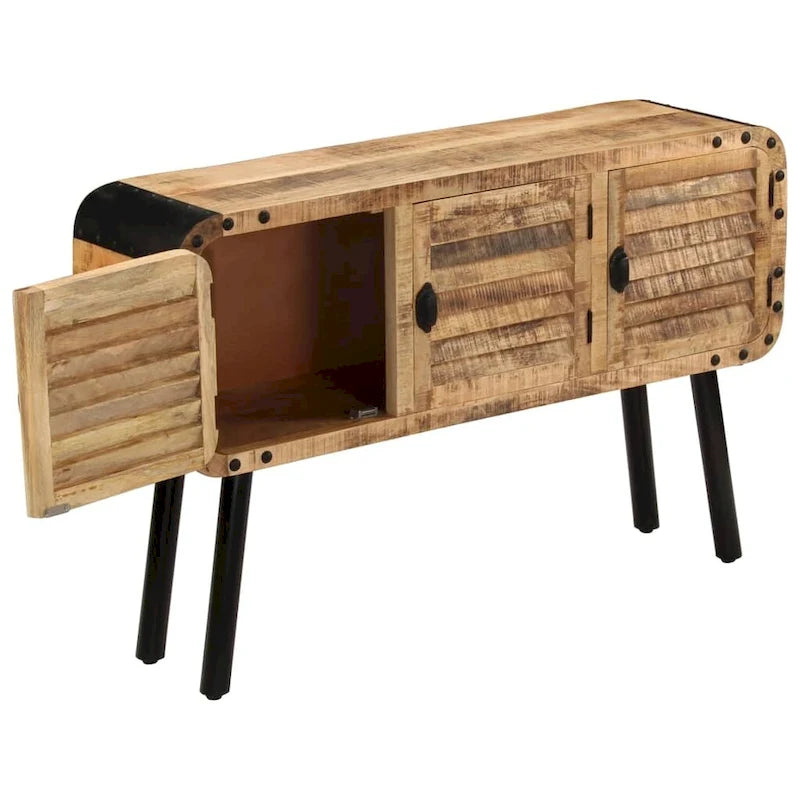 vidaXL Buffet Bois de manguier massif 120x30x76 cm - 120x30x76