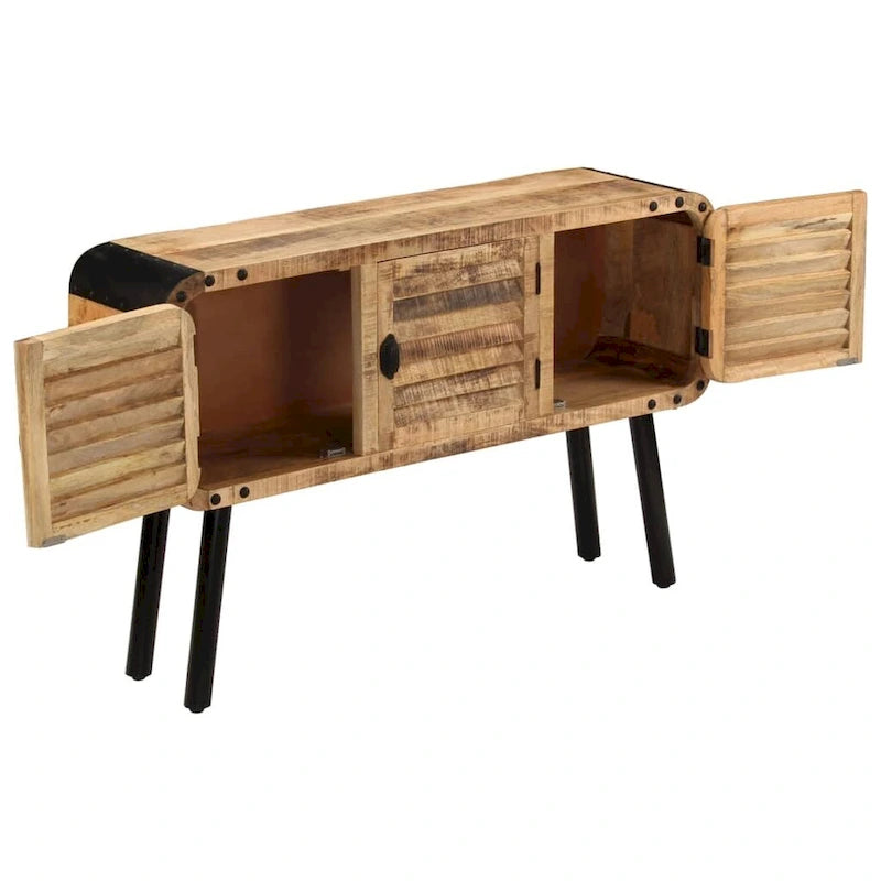 vidaXL Buffet Bois de manguier massif 120x30x76 cm - 120x30x76