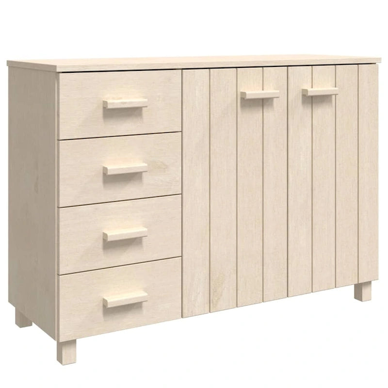 vidaXL Buffet de cuisine HAMAR en pin massif - 113 x 40 x 80 cm