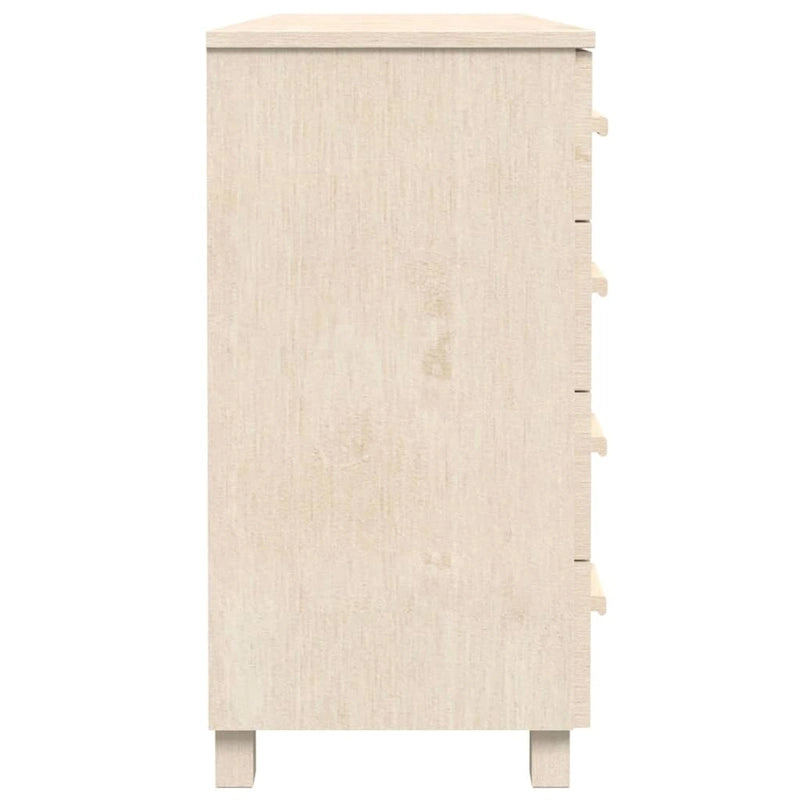 vidaXL Buffet de cuisine HAMAR en pin massif - 113 x 40 x 80 cm