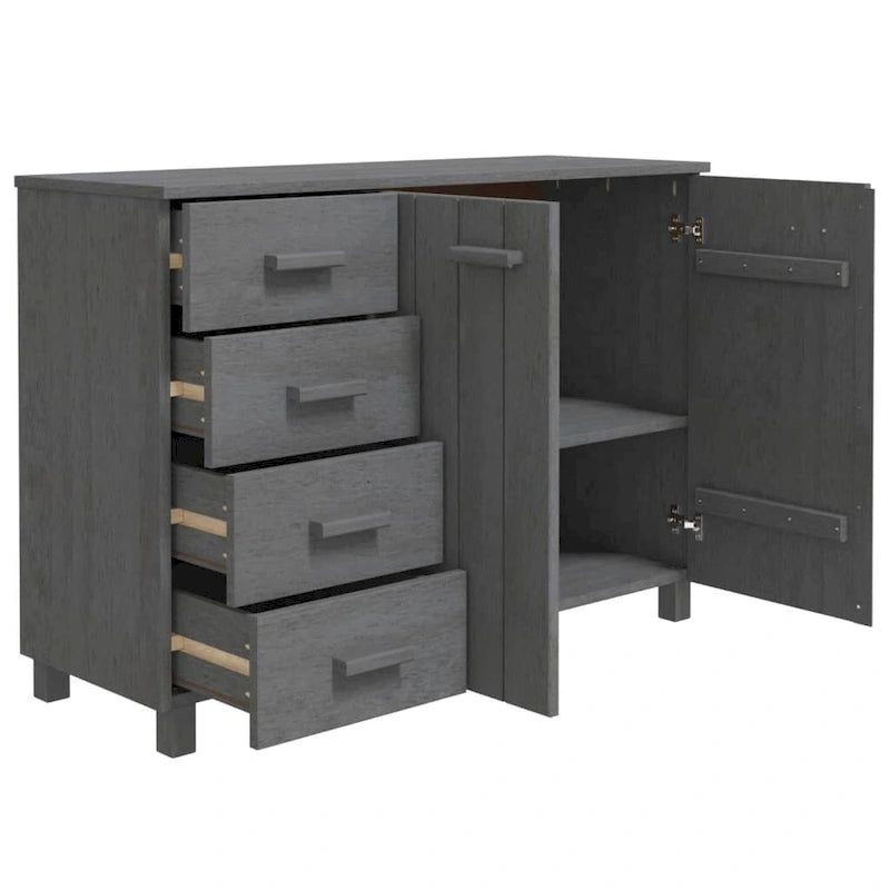 vidaXL Buffet de cuisine HAMAR en pin massif - 113 x 40 x 80 cm