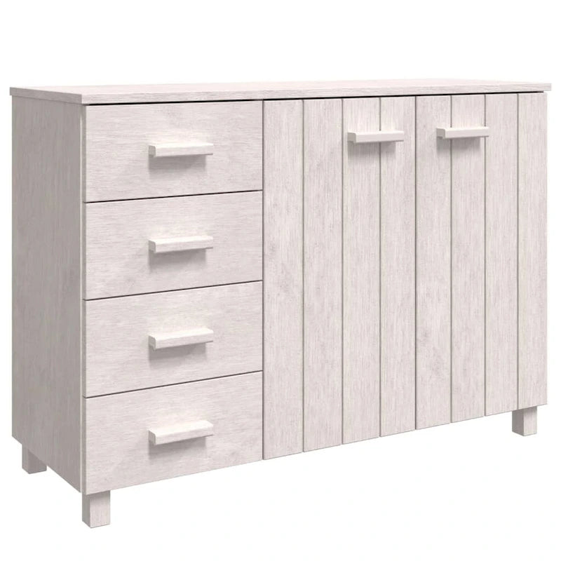 vidaXL Buffet de cuisine HAMAR en pin massif - 113 x 40 x 80 cm
