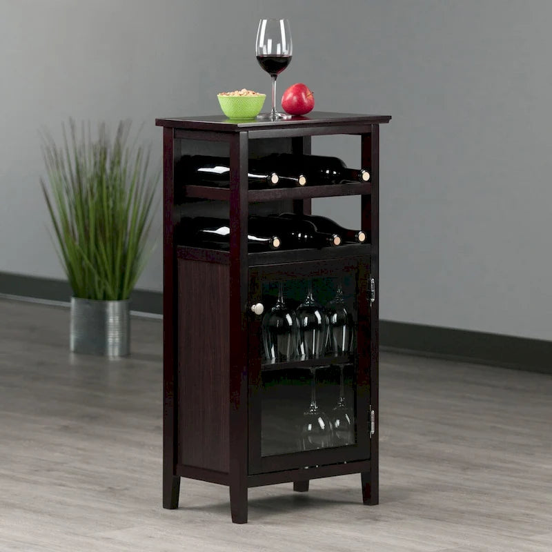 Meuble à vin Alta, Espresso - 19.13 x 12.72 x 37.48 pouces