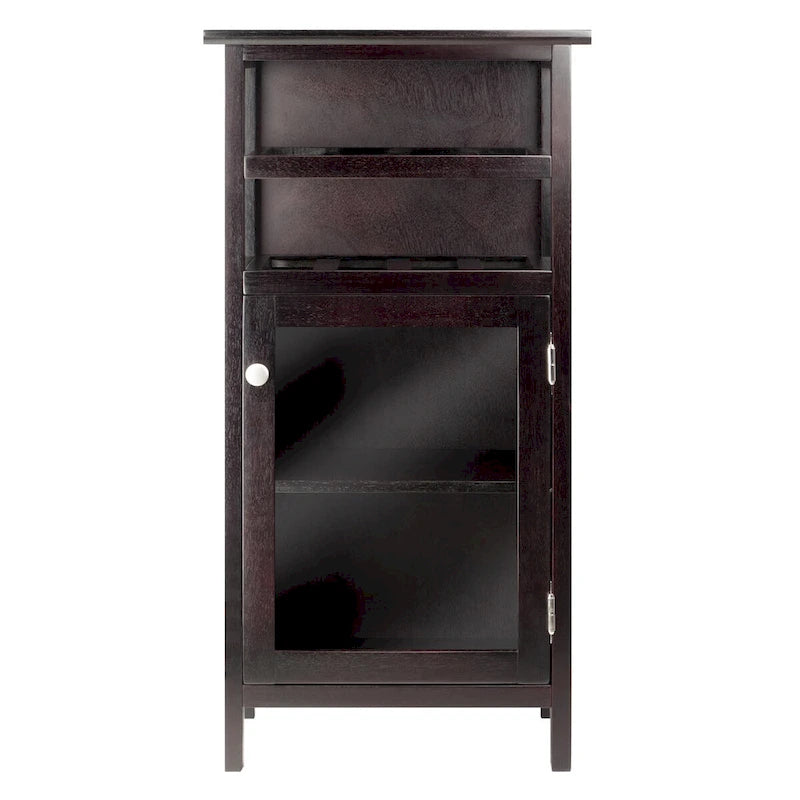 Meuble à vin Alta, Espresso - 19.13 x 12.72 x 37.48 pouces