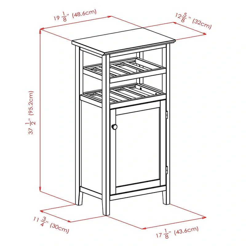 Meuble à vin Alta, Espresso - 19.13 x 12.72 x 37.48 pouces