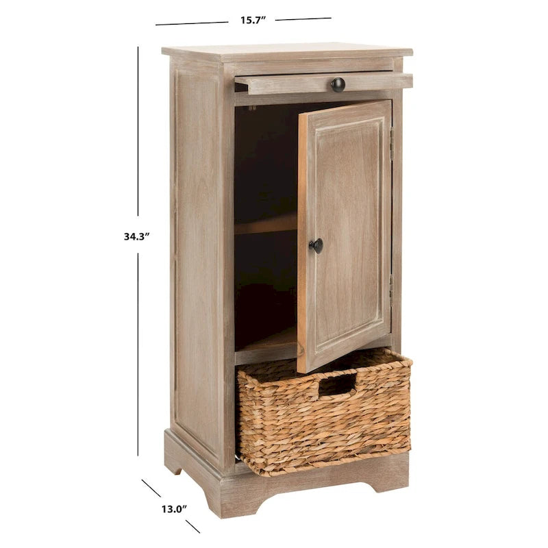 SAFAVIEH Ardella Meuble de rangement haut rouge - 15,7 x 13 x 34,3 - 16Lx13Px34H