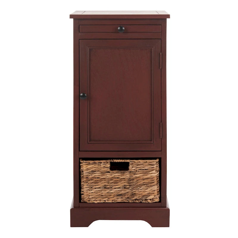 SAFAVIEH Ardella Meuble de rangement haut rouge - 15,7 x 13 x 34,3 - 16Lx13Px34H