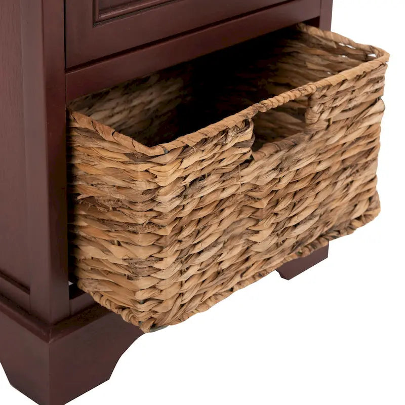 SAFAVIEH Ardella Meuble de rangement haut rouge - 15,7 x 13 x 34,3 - 16Lx13Px34H