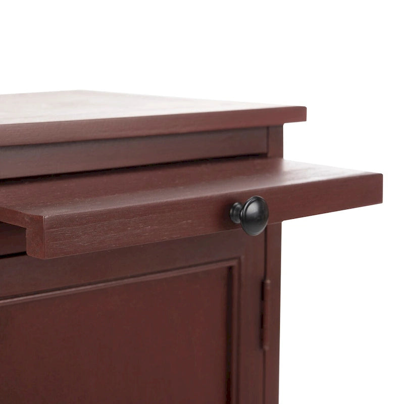 SAFAVIEH Ardella Meuble de rangement haut rouge - 15,7 x 13 x 34,3 - 16Lx13Px34H