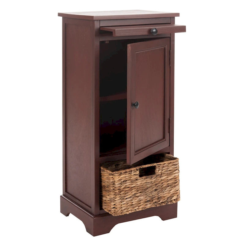 SAFAVIEH Ardella Meuble de rangement haut rouge - 15,7 x 13 x 34,3 - 16Lx13Px34H