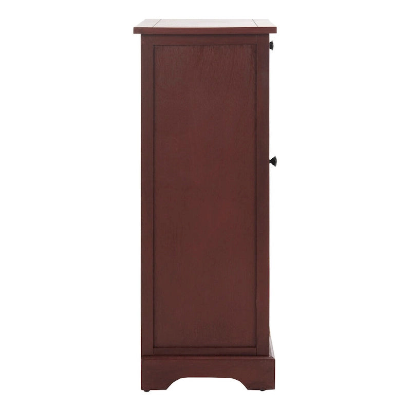 SAFAVIEH Ardella Meuble de rangement haut rouge - 15,7 x 13 x 34,3 - 16Lx13Px34H