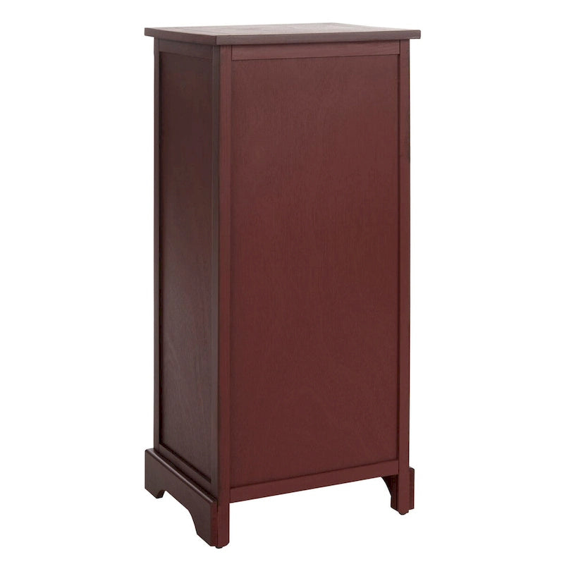SAFAVIEH Ardella Meuble de rangement haut rouge - 15,7 x 13 x 34,3 - 16Lx13Px34H